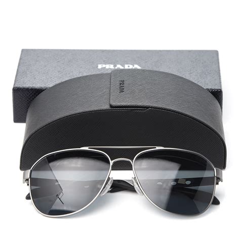 prada 51mm aviator sunglasses|Prada sunglasses aviator style.